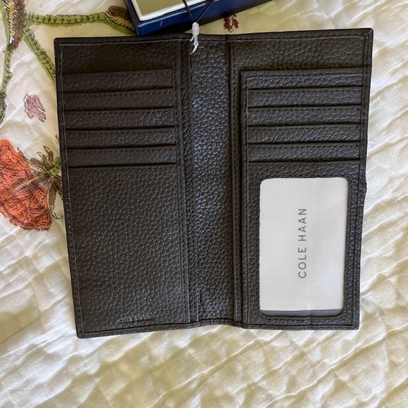 Cole Haan Black and Brown Leather Wallets - Picture 2 of 6